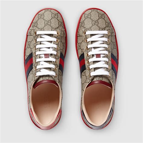 gucci new ace gg supreme low top sneaker|Gg Supreme low top sneakers.